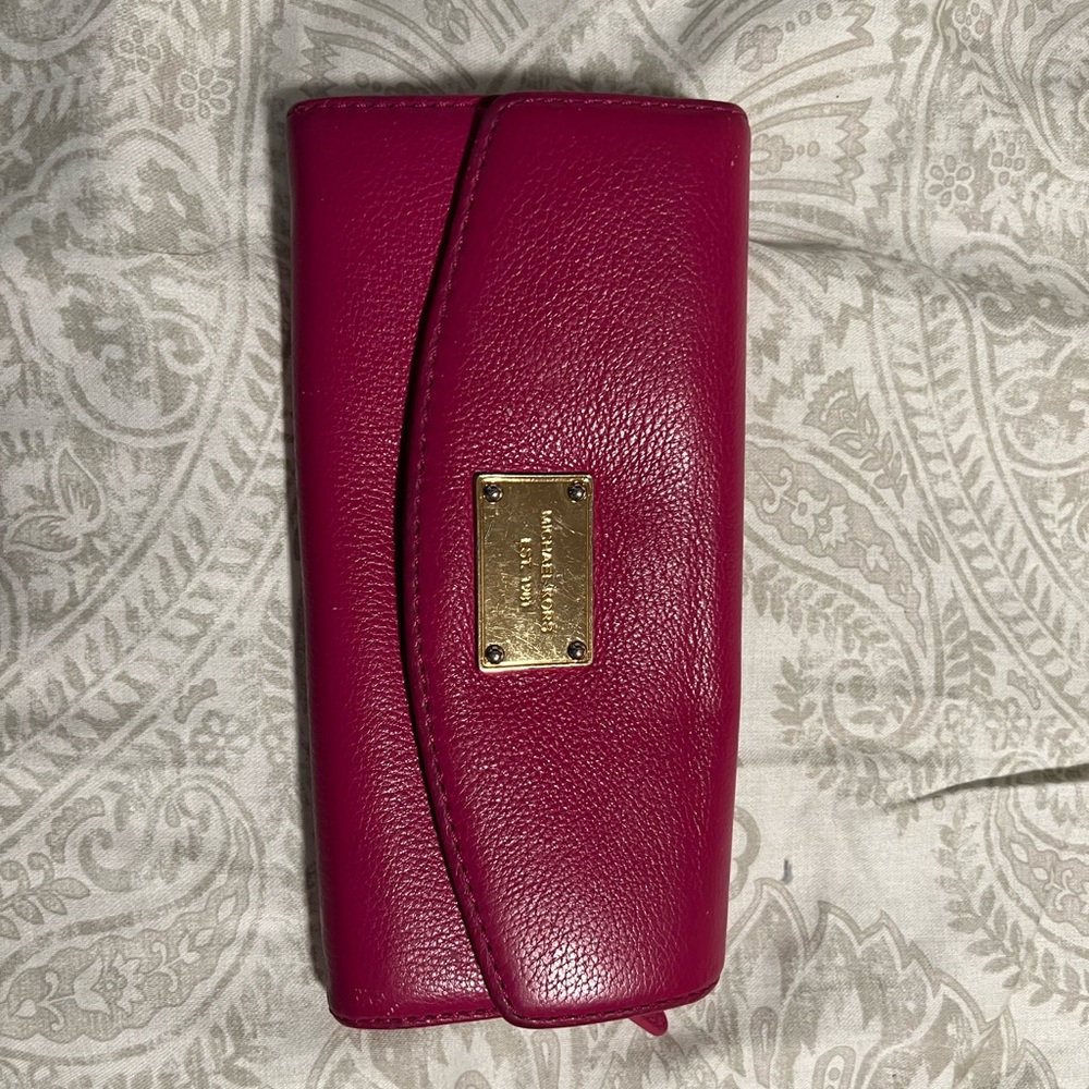 Magenta Michael Kors Wallet